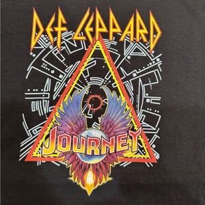 Def Leppard & Journey Concert T-shirt Size 2XL NWOT